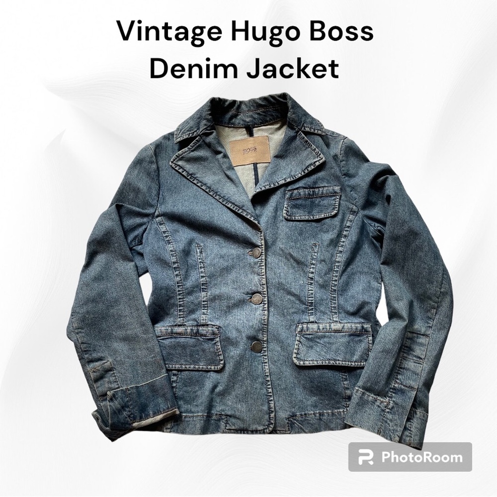 Vintage tailored denim jacket by Hugo Boss
